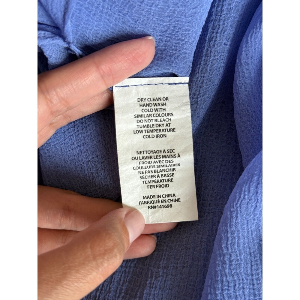 RAMY BROOK Calista Smocked Off The Shoulder Coverup Maxi Dress Slits M NWT - Picture 5 of 5